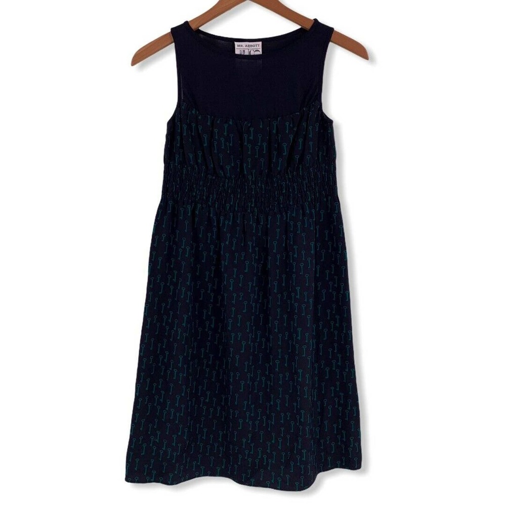 Mr. Abbott For Barneys NY Silk‎ Key Print Dress S